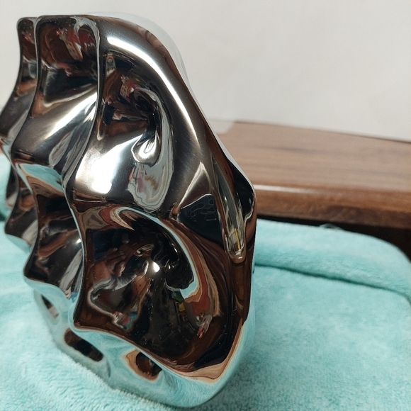 Burgett Oval Silver Ceramic Vase - Picture 5 of 13